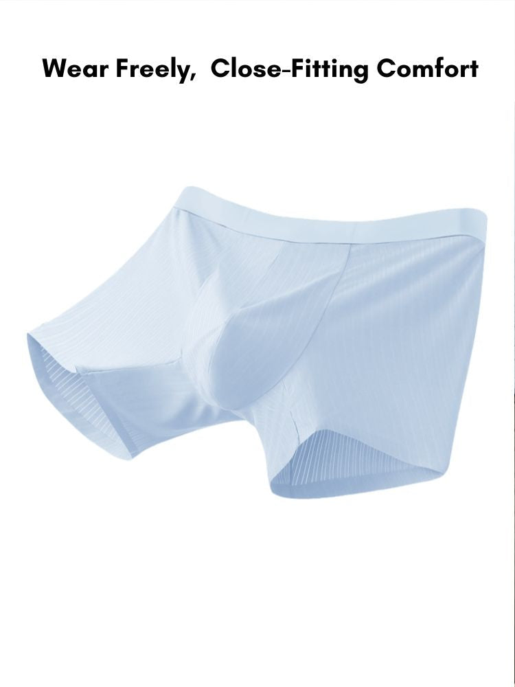 2 Pack Men's Anti-Chafing Mid-Rise Breathable Soft Boxer Briefs | dmunderwear detail image 9