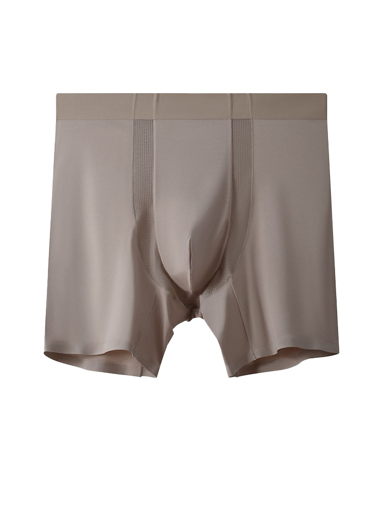 2 Pack Men's Anti-Chafing Modal No-Ride-Up & Roll-Free Design Boxer Briefs | dmunderwear