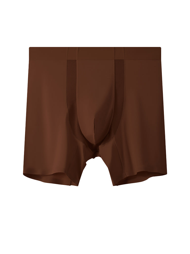 2 Pack Men's Anti-Chafing Modal No-Ride-Up & Roll-Free Design Boxer Briefs | dmunderwear detail image 19