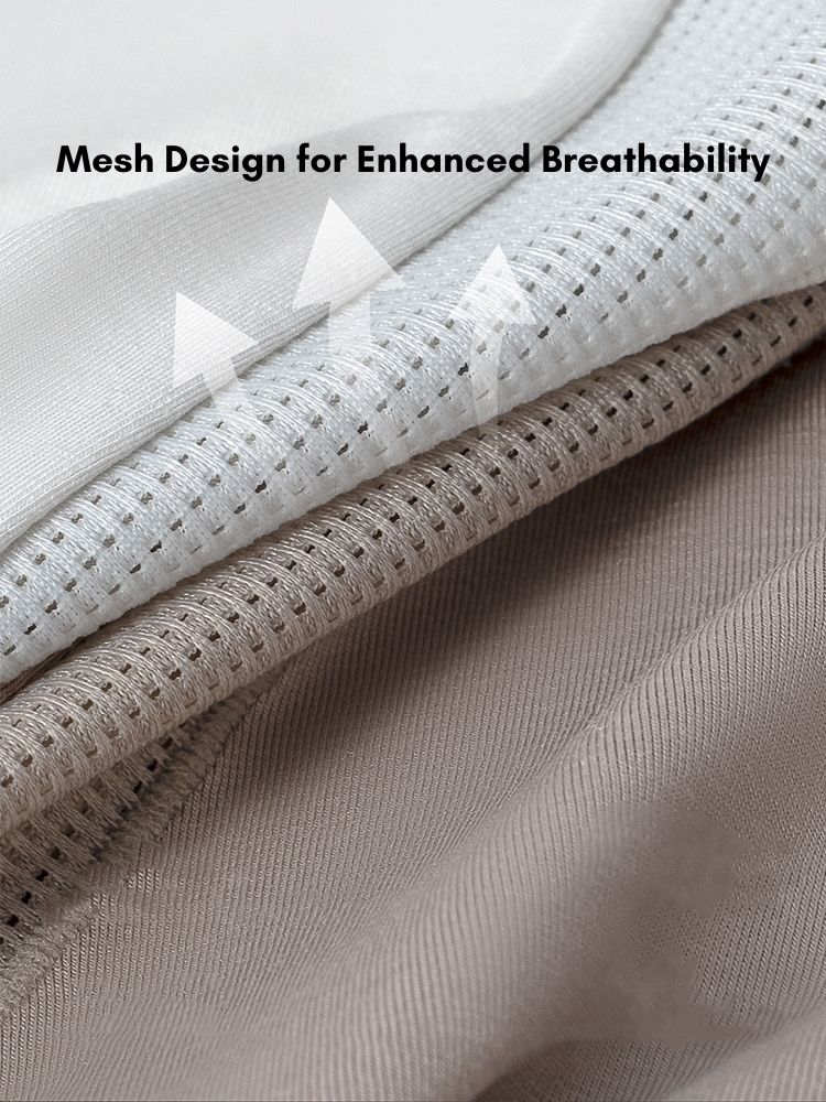 2 Pack Men's Anti-Chafing Modal No-Ride-Up & Roll-Free Design Boxer Briefs | dmunderwear detail image 7