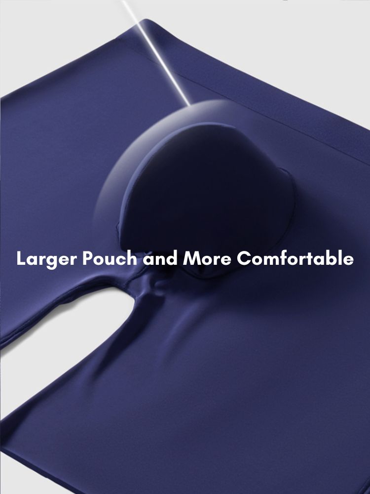 2 Pack Men's Anti-Chafing Seamless Breathable U-Pouch Boxer Briefs | dmunderwear detail image 7