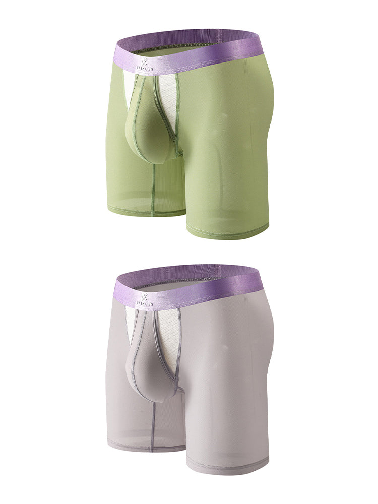 2 Pack Men's Anti-Chafing Side Vent & Separate Pouch Midway Briefs | dmunderwear detail image 12