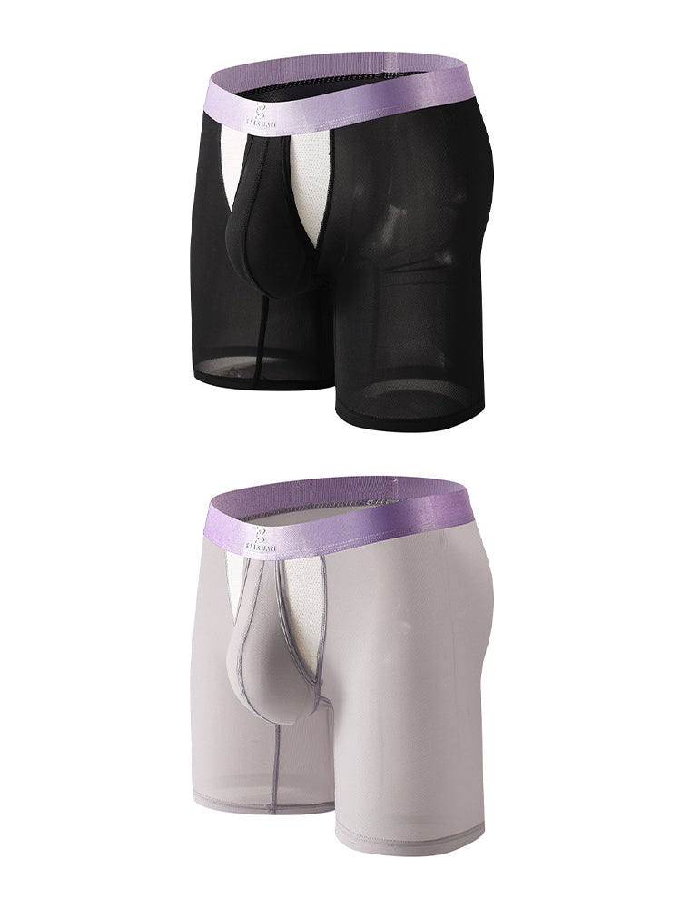 2 Pack Men's Anti-Chafing Side Vent & Separate Pouch Midway Briefs | dmunderwear detail image 17