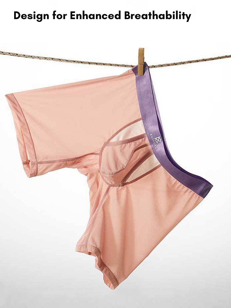 2 Pack Men's Anti-Chafing Side Vent & Separate Pouch Midway Briefs | dmunderwear detail image 4