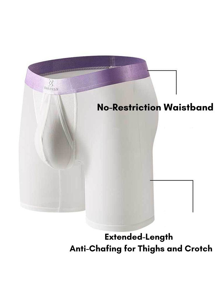 2 Pack Men's Anti-Chafing Side Vent & Separate Pouch Midway Briefs | dmunderwear detail image 5