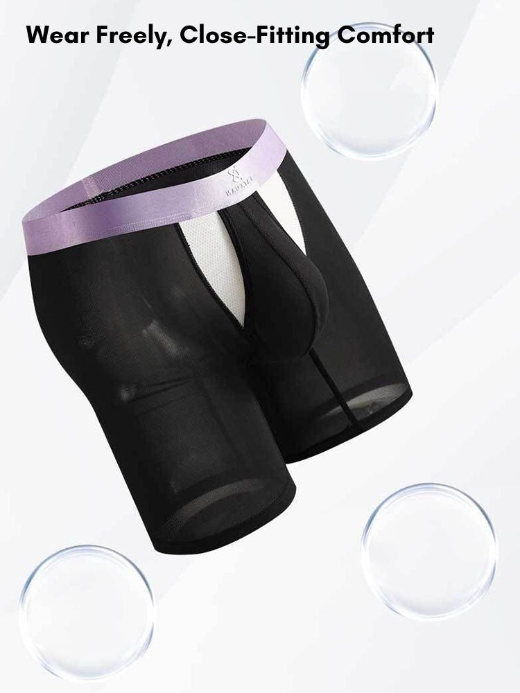 2 Pack Men's Anti-Chafing Side Vent & Separate Pouch Midway Briefs | dmunderwear detail image 6