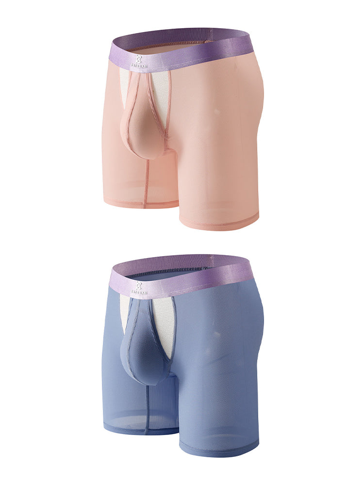 2 Pack Men's Anti-Chafing Side Vent & Separate Pouch Midway Briefs | dmunderwear detail image 7