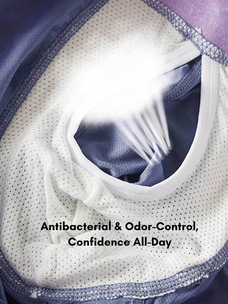 2 Pack Men's Anti-Chafing Side Vent & Separate Pouch Midway Briefs | dmunderwear detail image 8