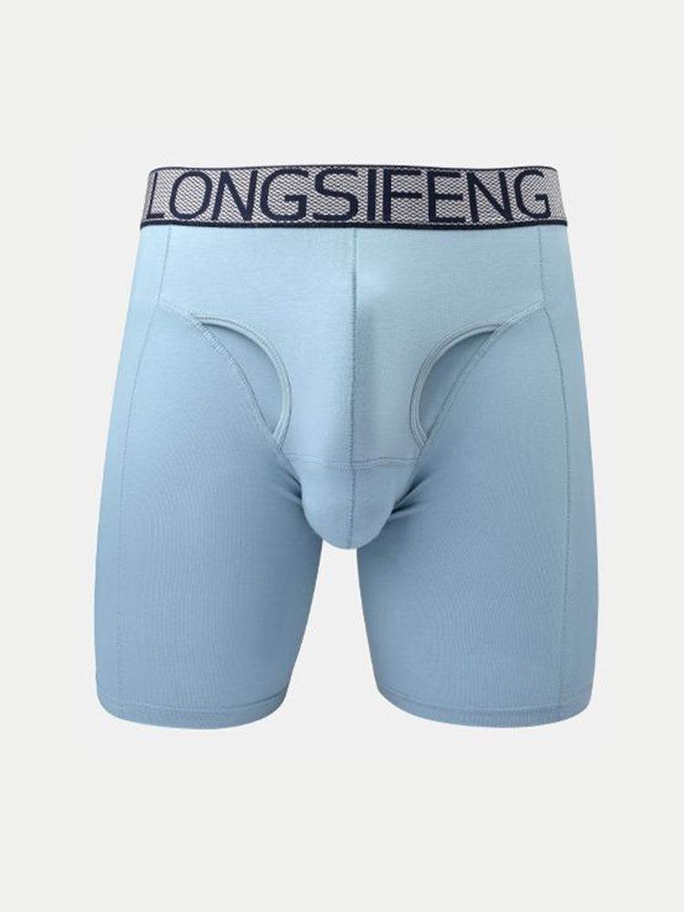 2 Pack Men's Anti-Chafing Soft Cotton Front Opening & Separate Pouch Midway Briefs | dmunderwear