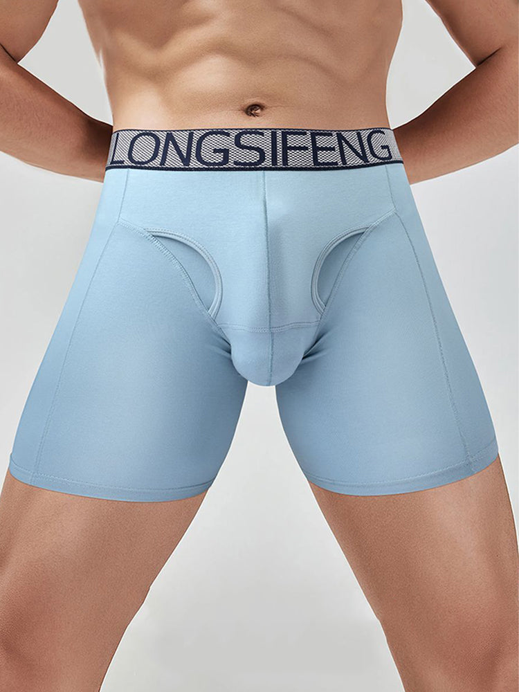 2 Pack Men's Anti-Chafing Soft Cotton Front Opening & Separate Pouch Midway Briefs | dmunderwear detail image 11