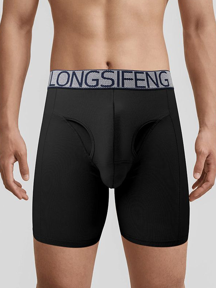 2 Pack Men's Anti-Chafing Soft Cotton Front Opening & Separate Pouch Midway Briefs | dmunderwear detail image 12