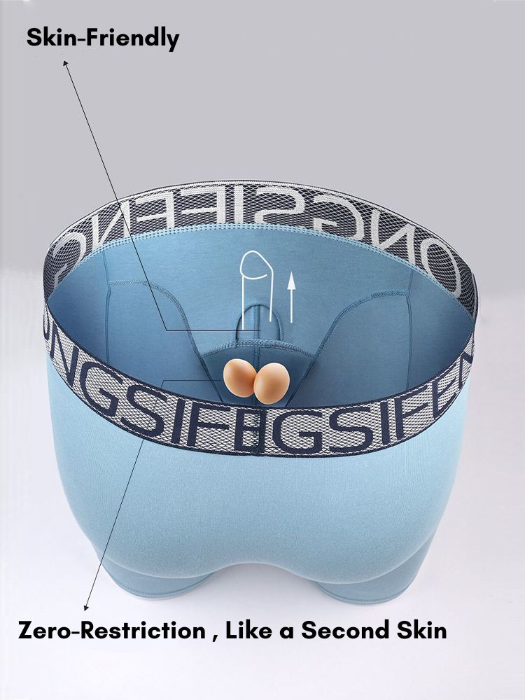 2 Pack Men's Anti-Chafing Soft Cotton Front Opening & Separate Pouch Midway Briefs | dmunderwear detail image 5