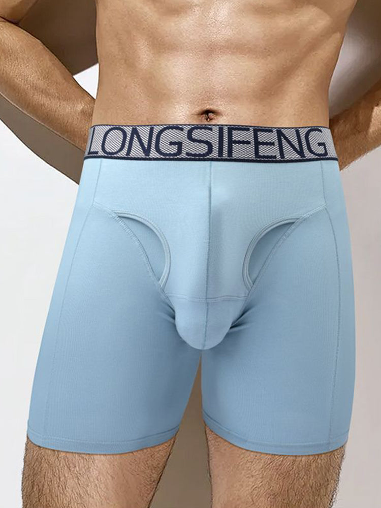 2 Pack Men's Anti-Chafing Soft Cotton Front Opening & Separate Pouch Midway Briefs | dmunderwear detail image 9