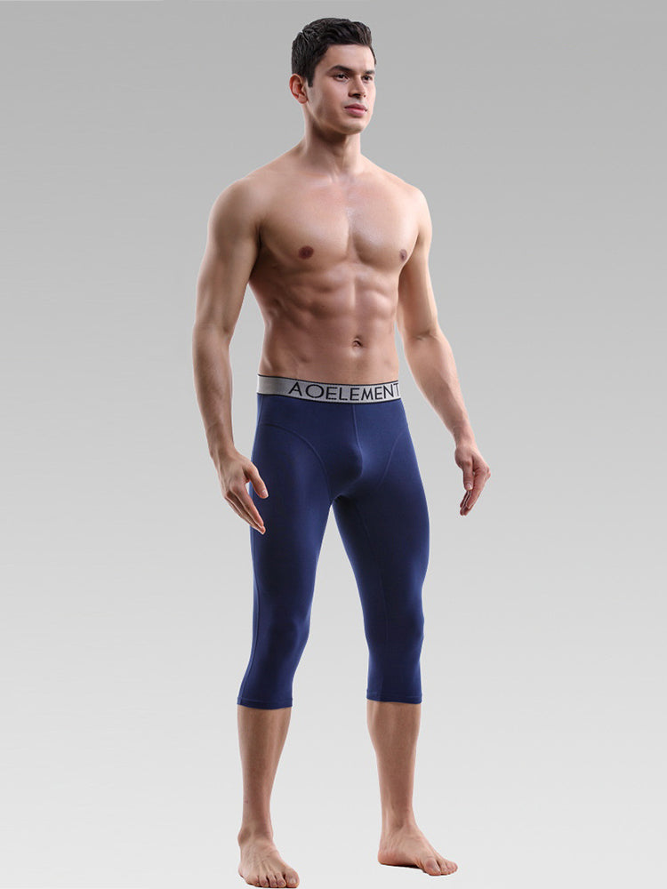 2 Pack Men's Anti-Chafing Workout Quick-Dry & Breathable Activewear Tights | dmunderwear detail image 10