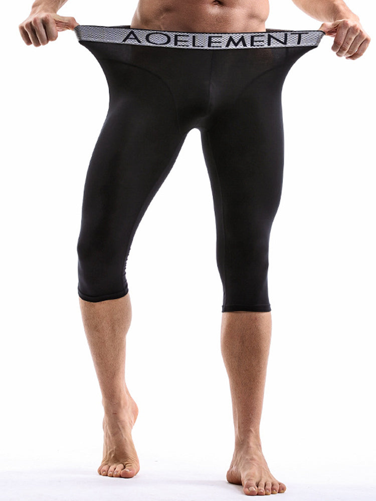 2 Pack Men's Anti-Chafing Workout Quick-Dry & Breathable Activewear Tights | dmunderwear detail image 14