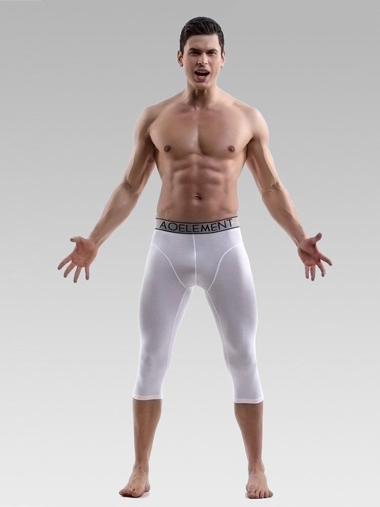 2 Pack Men's Anti-Chafing Workout Quick-Dry & Breathable Activewear Tights | dmunderwear detail image 9