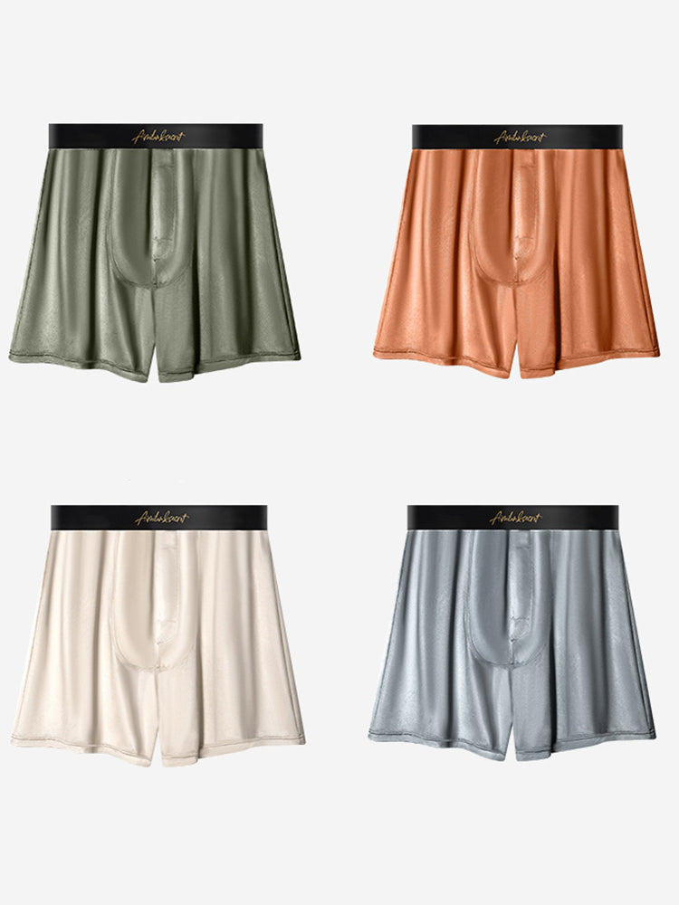 2 Pack Men's Antibacterial Breathable Loose Fit Soft Home Shorts | dmunderwear detail image 18