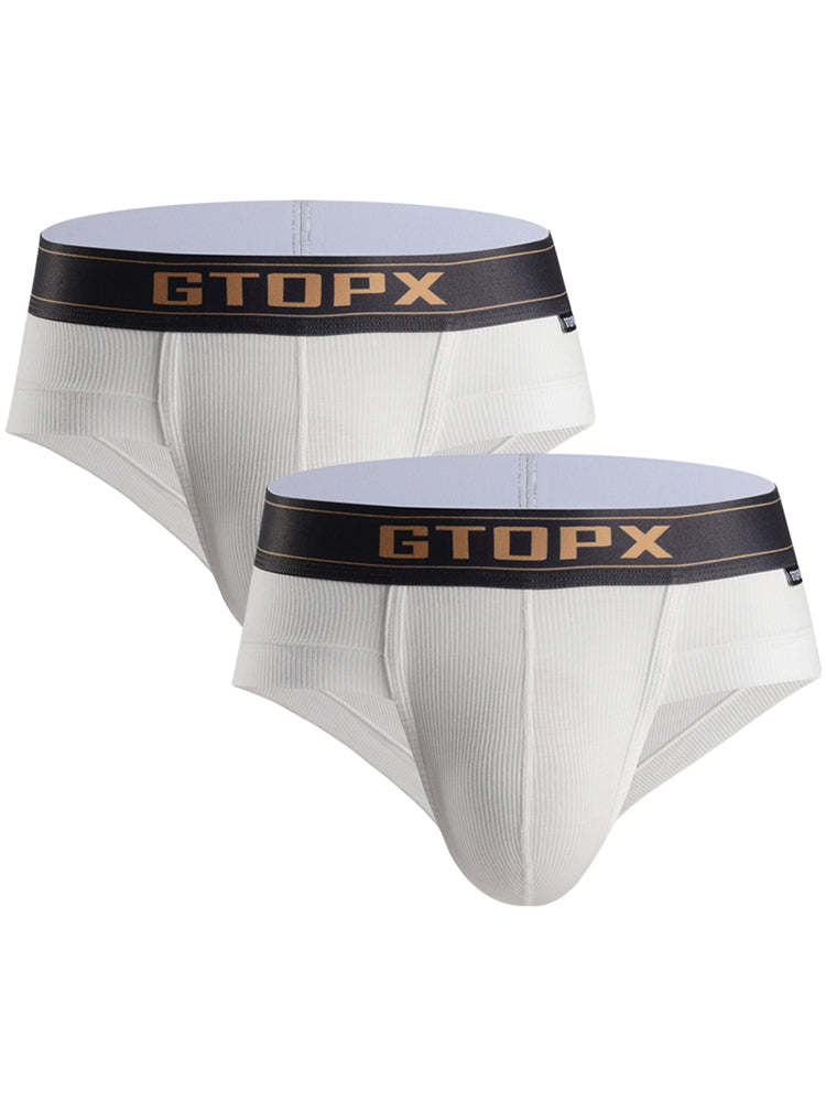 2 Pack Men's Big Support Pouch Modal Briefs | dmunderwear detail image 2