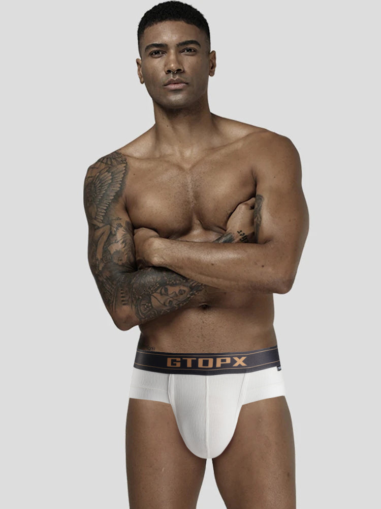 2 Pack Men's Big Support Pouch Modal Briefs | dmunderwear detail image 3