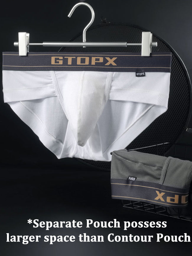 2 Pack Men's Big Support Pouch Modal Briefs | dmunderwear detail image 6