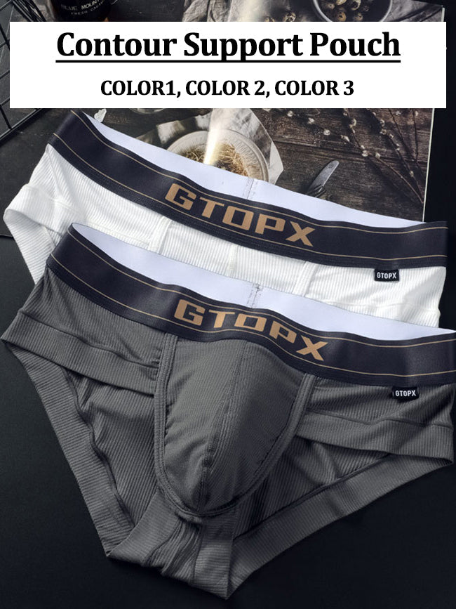 2 Pack Men's Big Support Pouch Modal Briefs | dmunderwear detail image 7