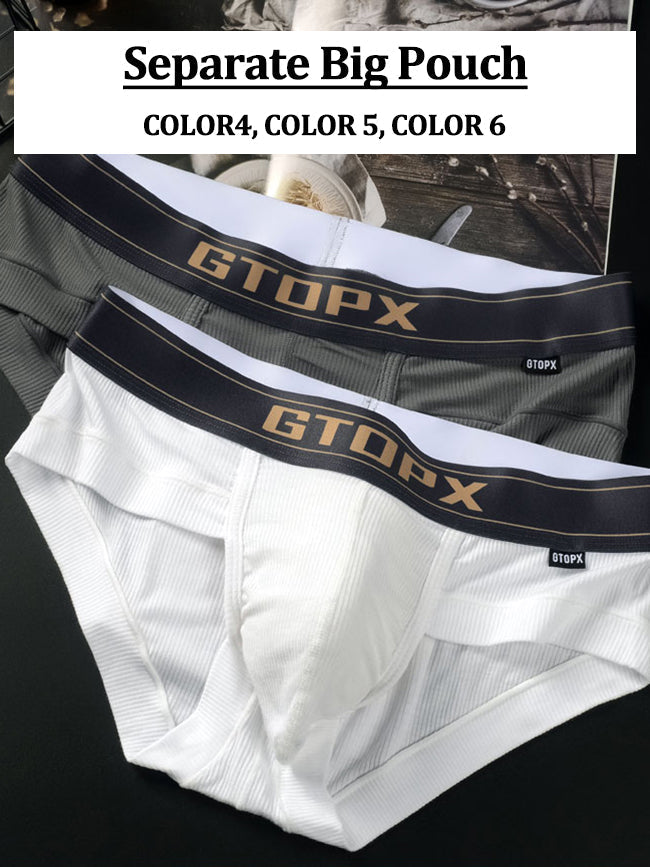 2 Pack Men's Big Support Pouch Modal Briefs | dmunderwear detail image 9