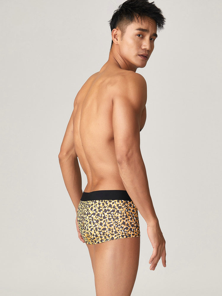2 Pack Men's Bold Prints Comfy Waistband Stretch Fit Soft Trunks | dmunderwear detail image 13