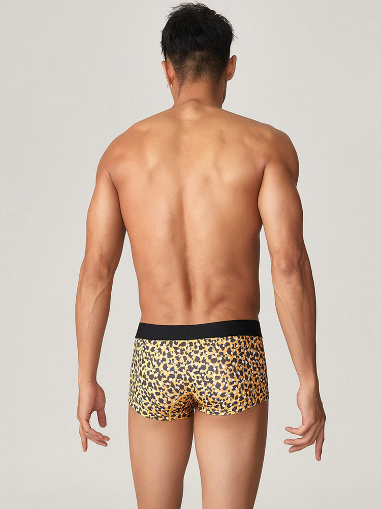 2 Pack Men's Bold Prints Comfy Waistband Stretch Fit Soft Trunks | dmunderwear detail image 15