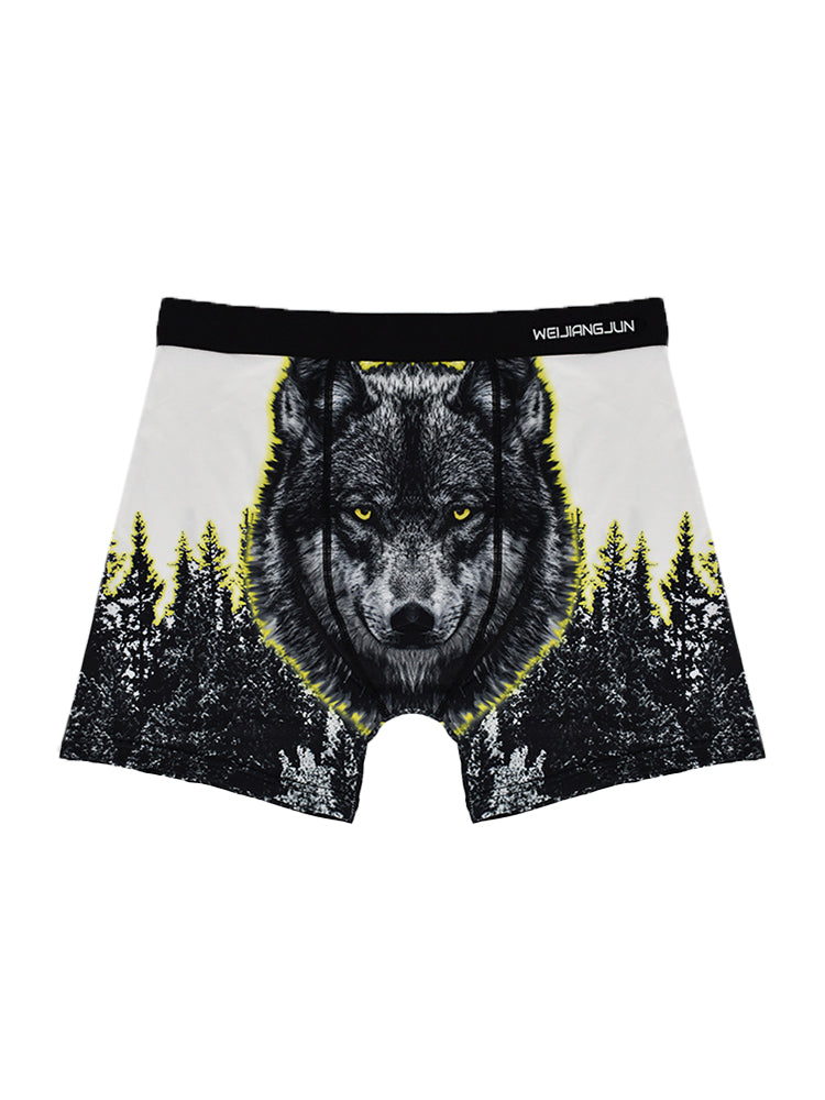 2 Pack Men's Bold Prints Seamless Comfort Smooth Touch Boxer Briefs | dmunderwear detail image 11