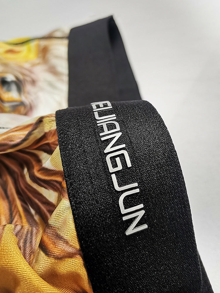 2 Pack Men's Bold Prints Seamless Comfort Smooth Touch Boxer Briefs | dmunderwear detail image 8