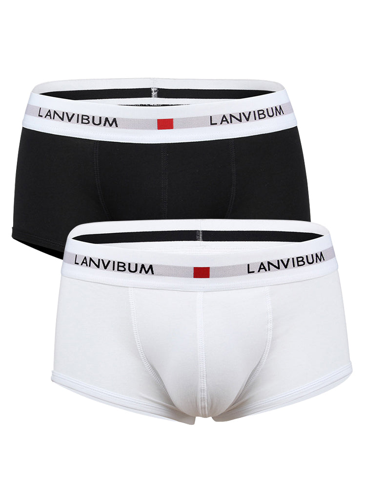 2 Pack Men's Breathable Big Pouch Trunks | dmunderwear detail image 14