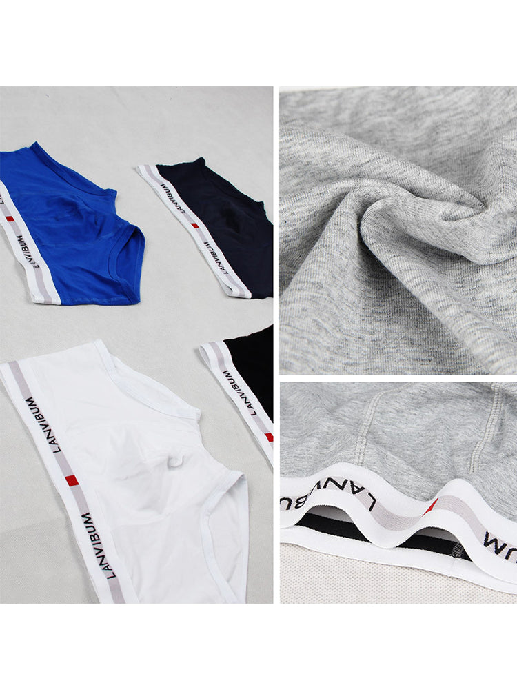2 Pack Men's Breathable Big Pouch Trunks | dmunderwear detail image 15