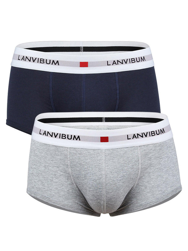 2 Pack Men's Breathable Big Pouch Trunks | dmunderwear detail image 2