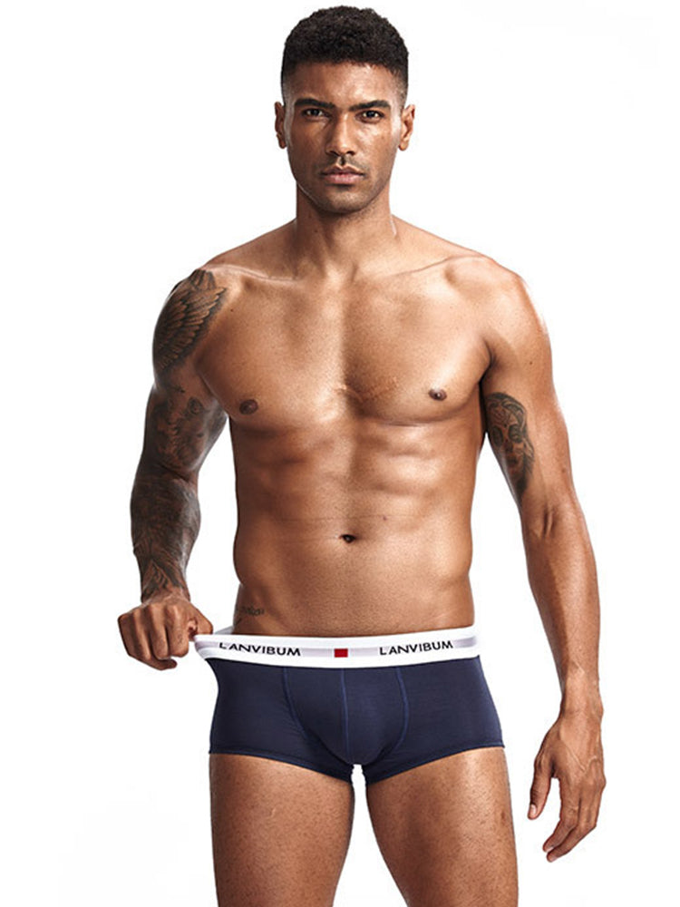 2 Pack Men's Breathable Big Pouch Trunks | dmunderwear detail image 4
