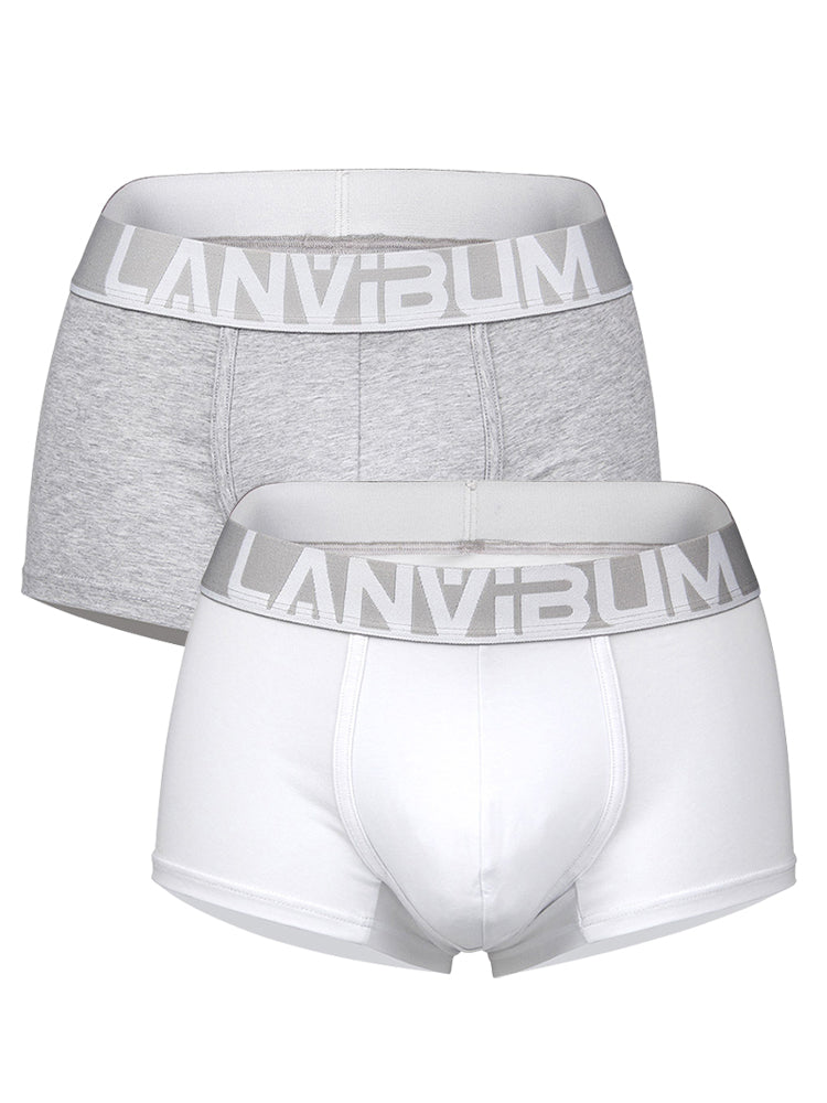 2 Pack Men's Breathable Big Pouch Trunks | dmunderwear detail image 14
