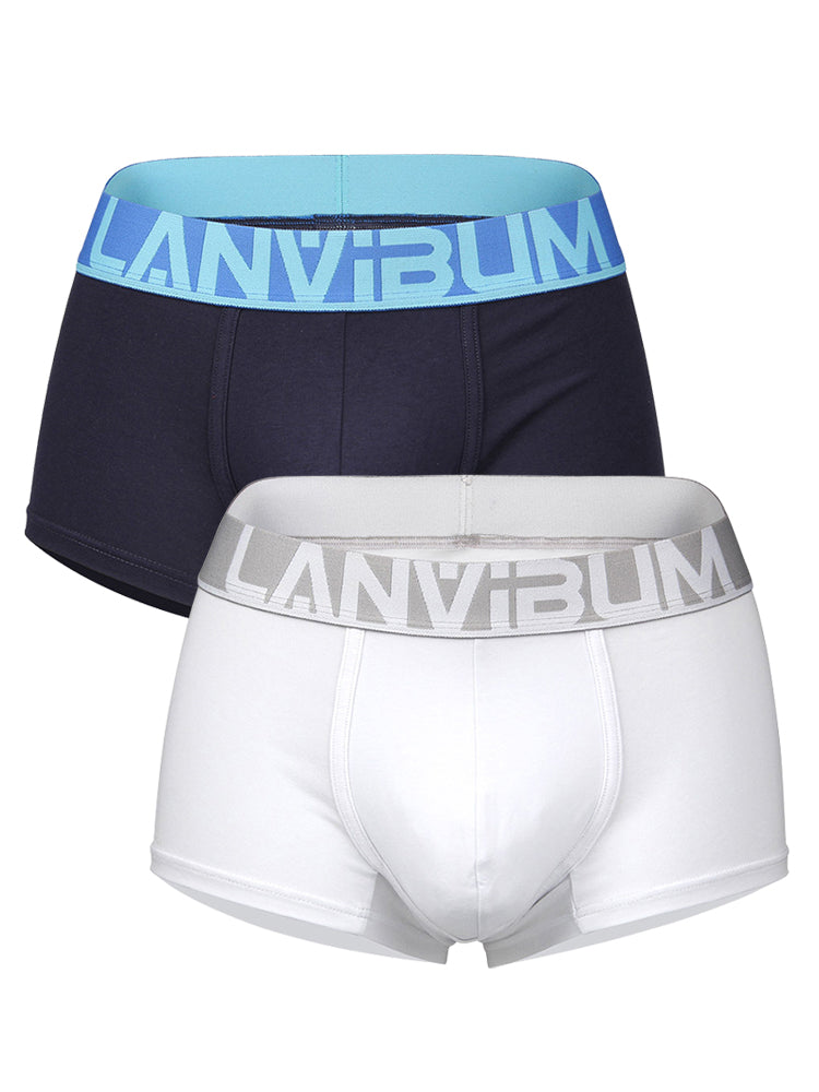 2 Pack Men's Breathable Big Pouch Trunks | dmunderwear detail image 20