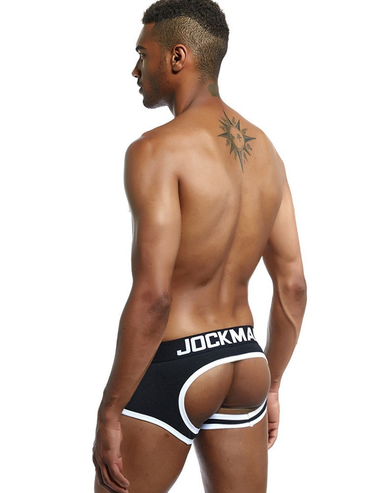 2 Pack Men's Breathable Cotton Skin-Friendly Sexy Low-Rise & Revealing Jockstraps | dmunderwear detail image 12