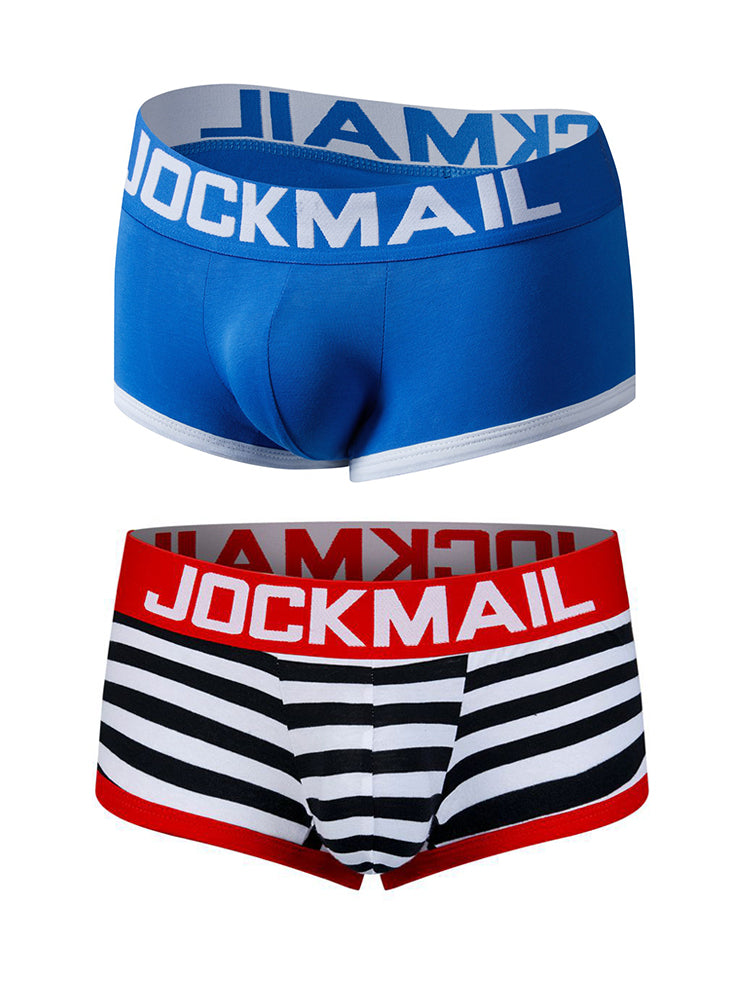2 Pack Men's Breathable Cotton Skin-Friendly Sexy Low-Rise & Revealing Jockstraps | dmunderwear detail image 14