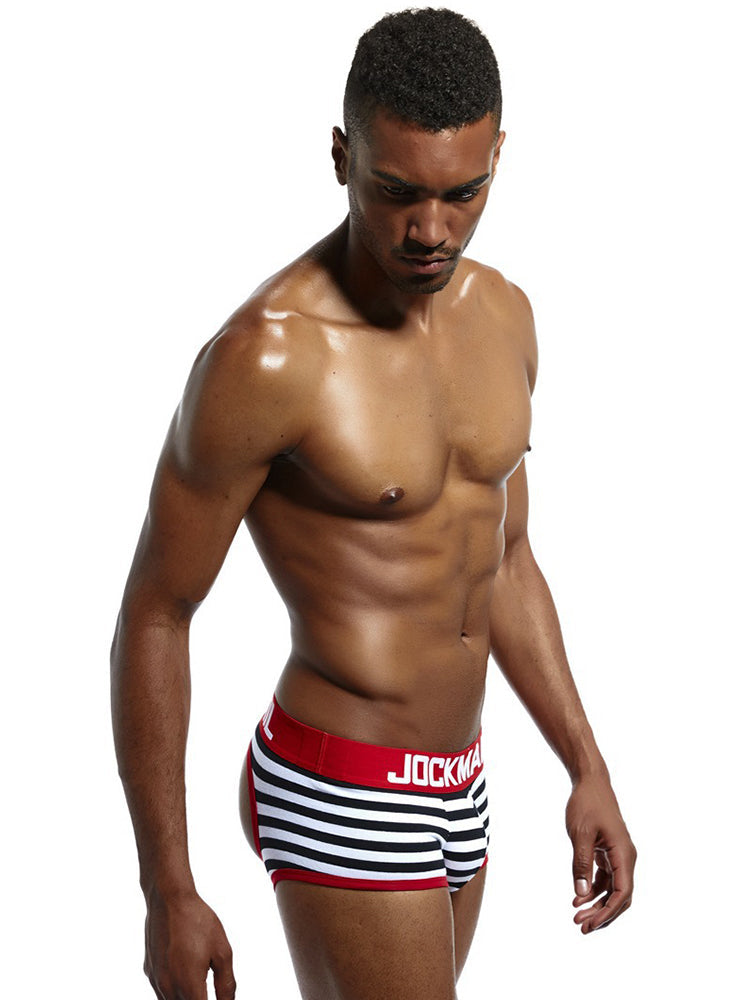 2 Pack Men's Breathable Cotton Skin-Friendly Sexy Low-Rise & Revealing Jockstraps | dmunderwear detail image 15