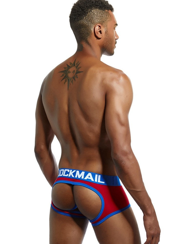 2 Pack Men's Breathable Cotton Skin-Friendly Sexy Low-Rise & Revealing Jockstraps | dmunderwear detail image 19