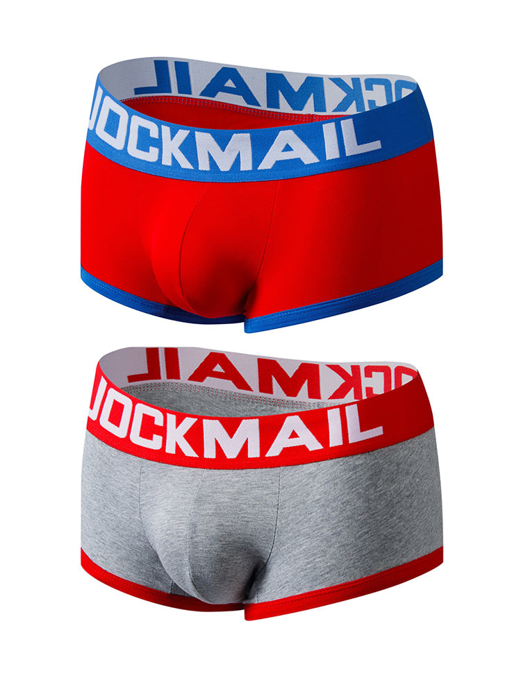 2 Pack Men's Breathable Cotton Skin-Friendly Sexy Low-Rise & Revealing Jockstraps | dmunderwear detail image 20