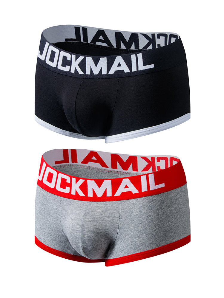 2 Pack Men's Breathable Cotton Skin-Friendly Sexy Low-Rise & Revealing Jockstraps | dmunderwear detail image 8