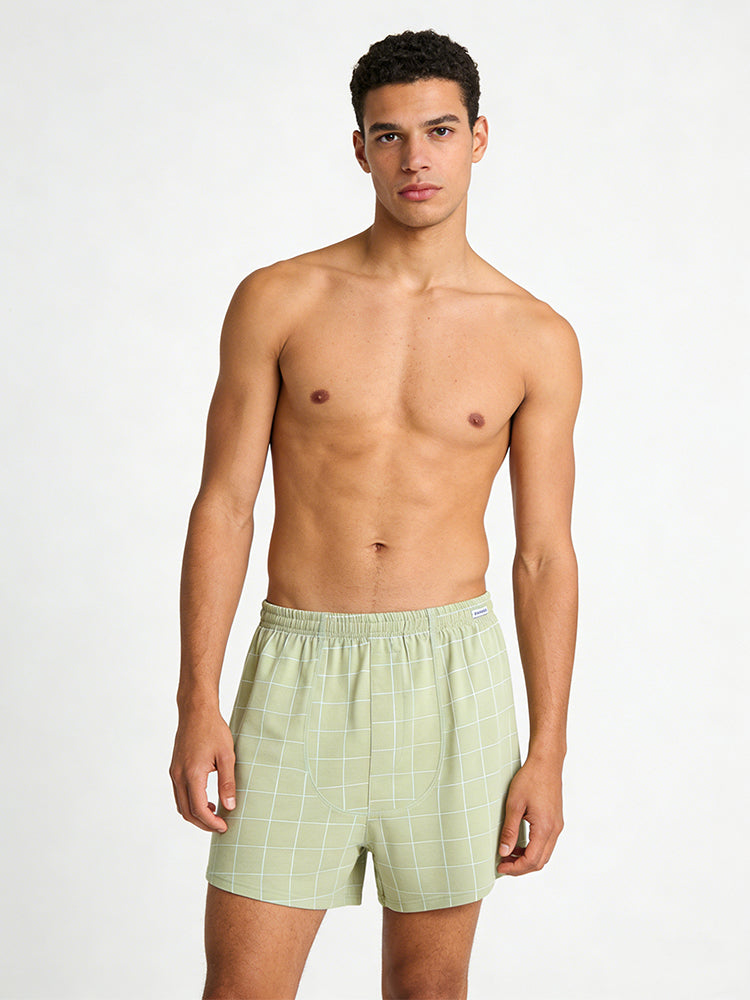 2 Pack Men's Breathable Day-Long Comfort Skin-Friendly Loungewear Shorts | dmunderwear