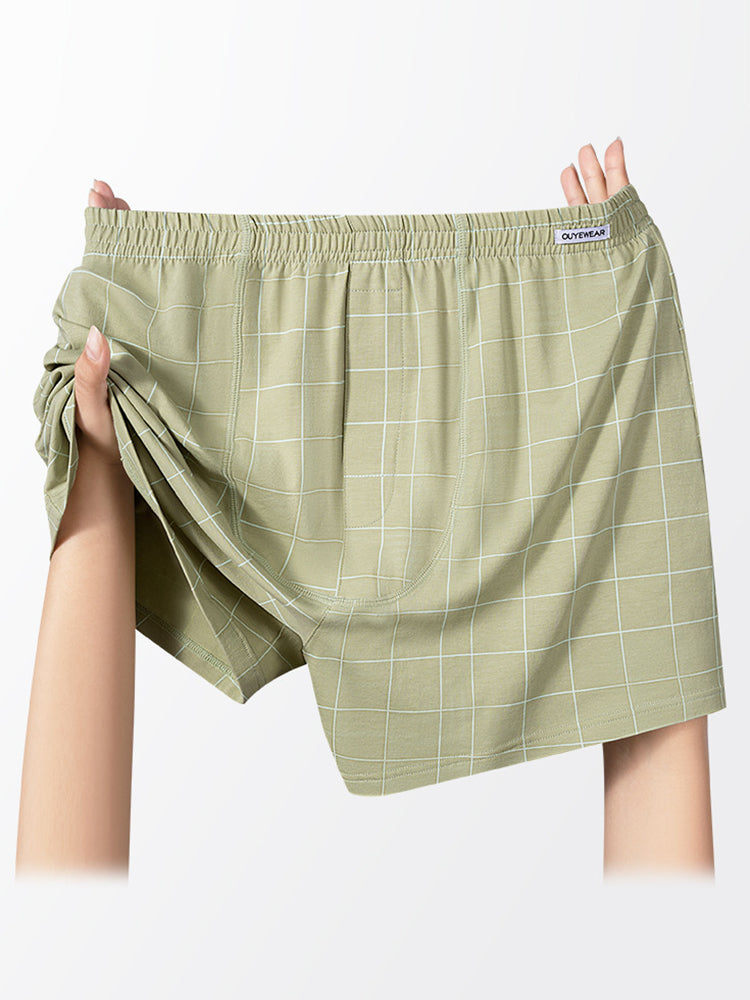 2 Pack Men's Breathable Day-Long Comfort Skin-Friendly Loungewear Shorts | dmunderwear detail image 12