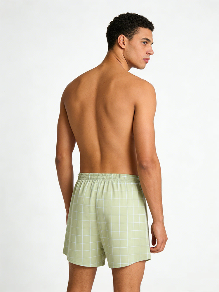 2 Pack Men's Breathable Day-Long Comfort Skin-Friendly Loungewear Shorts | dmunderwear detail image 16