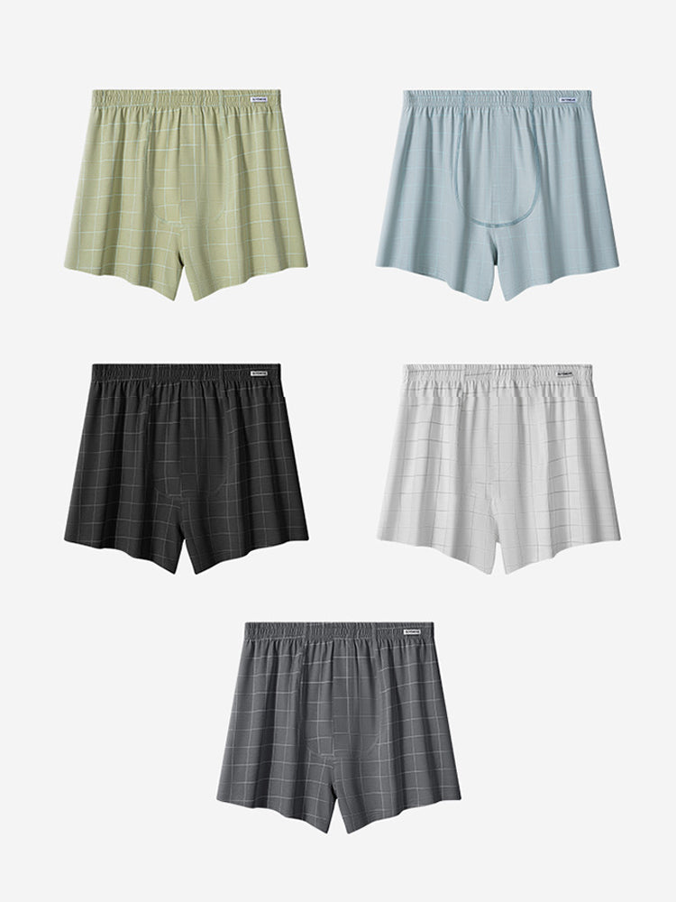 2 Pack Men's Breathable Day-Long Comfort Skin-Friendly Loungewear Shorts | dmunderwear detail image 17