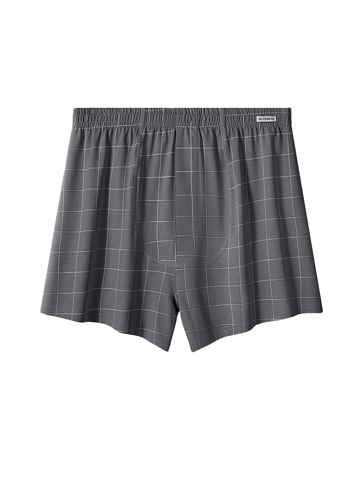 2 Pack Men's Breathable Day-Long Comfort Skin-Friendly Loungewear Shorts | dmunderwear detail image 18
