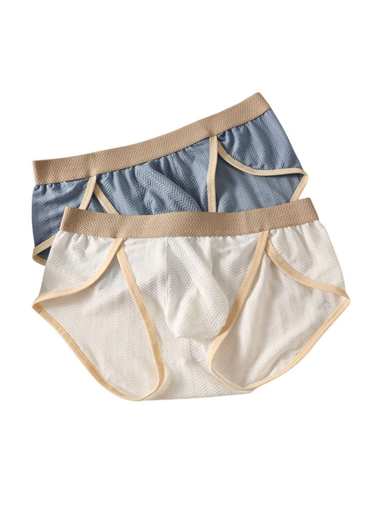 2 Pack Men's Breathable High-Stretch Seamless Comfort Odor-Control Briefs | dmunderwear detail image 10