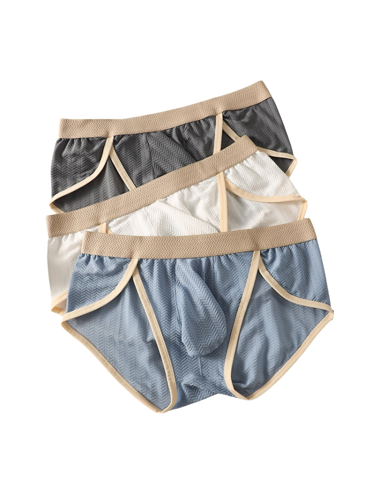2 Pack Men's Breathable High-Stretch Seamless Comfort Odor-Control Briefs | dmunderwear detail image 11