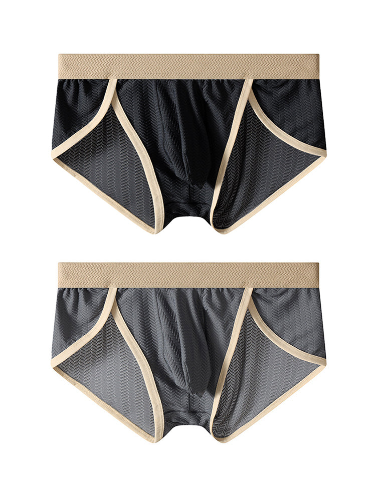 2 Pack Men's Breathable High-Stretch Seamless Comfort Odor-Control Briefs | dmunderwear detail image 12